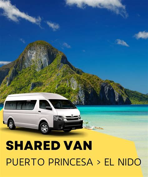 Shared Van Transfer from Puerto Princesa to El Nido.